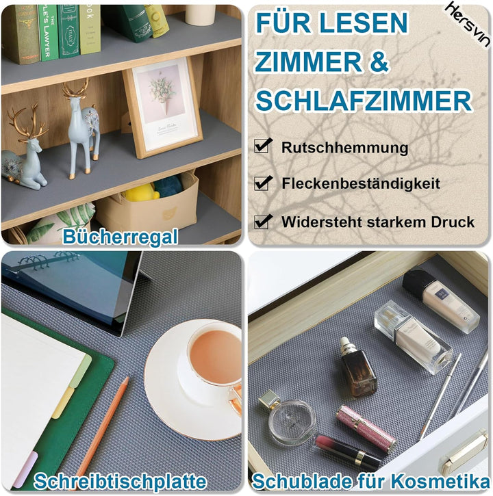 Hersvin Schubladenmatte 50cmx600cm Verdickt Schrankpapier Schubladeneinlage Eva Wasserfest Nicht Kle