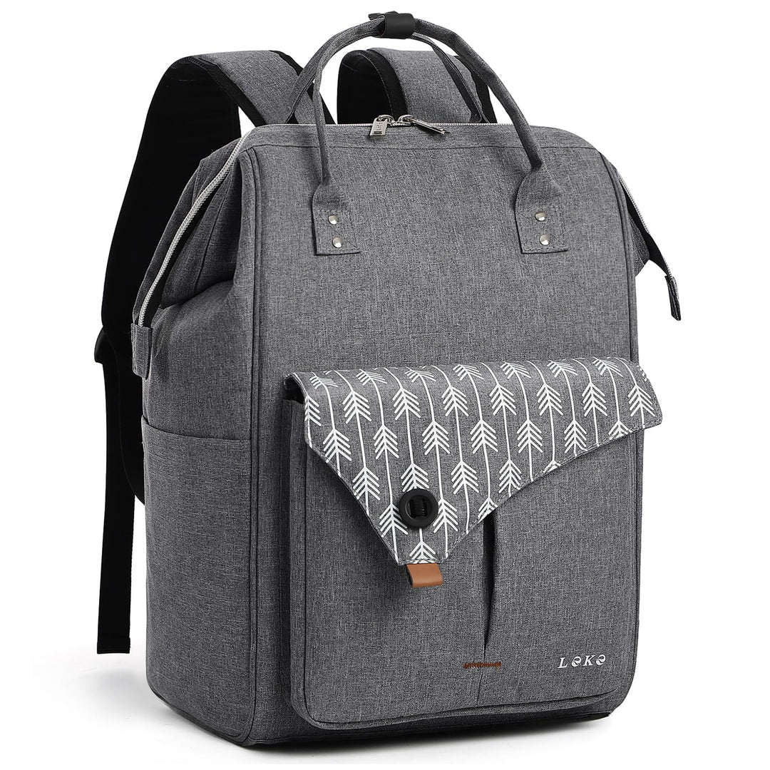 Lekesky Rucksack Damen Schultasche mit Laptopfach &amp; Anti Diebstahl Tasche, 15.6 Zoll Laptoprucksack