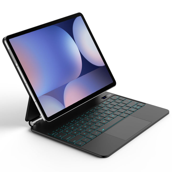 Bettdow für Samsung Galaxy Tab S10+/S9 FE+/S9+ 12.4" Tastatur Hülle, Schwebendes Magnetisches Design