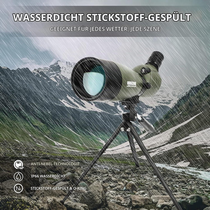 25-75X70 Spektive für Zielschiessen, Jagd, Vogelbeobachtung, Wildtierbeobachtung. Low Light Vision S