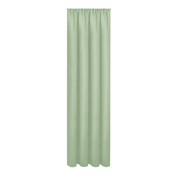Gardine Magdalena aus zertifizierter Bio Baumwolle B/H: 140/245 cm blickdichter Vorhang grün, Grün