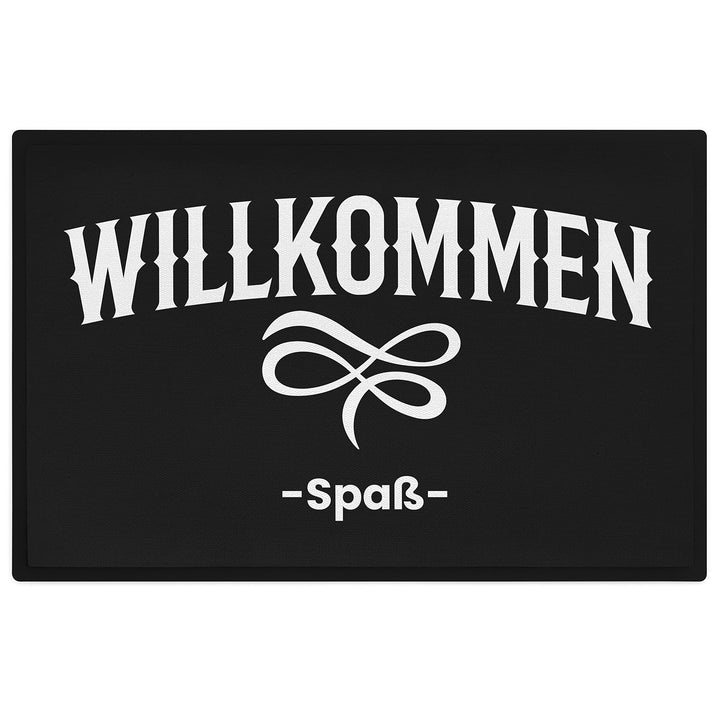 Trendation - Willkommen - Spass Fussmatte Mit Spruch Geschenk Lustig Innen und Aussenbereich 60x40 c
