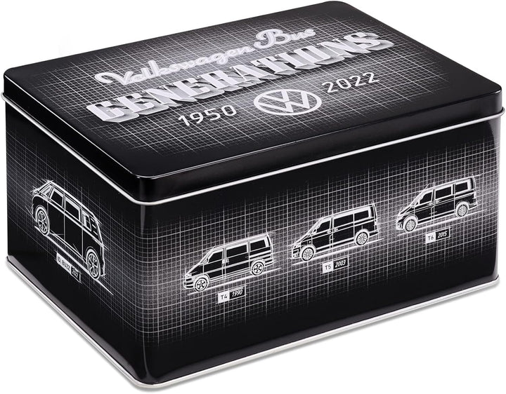Volkswagen 1H4069649 Blechdose Vorratsdose Keksdose Transporter Bulli Modellreihe (T1-T7, ID Buzz)