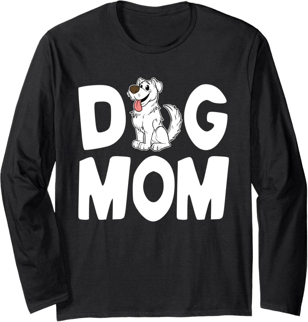 Dog Mom Hundemama Hunde Mutter Hunde Mama Hund Mutti Mami Langarmshirt
