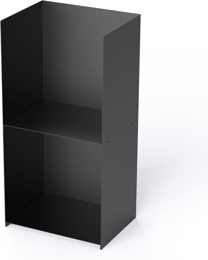 teileplus24 BHS4 Kaminholzregal Innen Aussen | Brennholzregal Metall | Kaminholzkorb | Industrial Lo