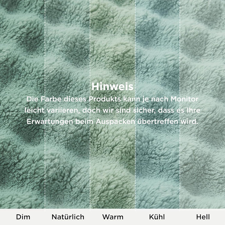 BEDSURE Bubble Decke - Kuscheldecke Flauschig, Sofadecke, Wolldecke & Fleecedecke, Weiche Warme Deck