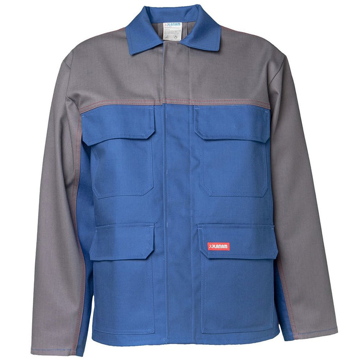 Planam Grösse 90 Herren Major Protect Jacke 1-lagig kornblau grau Modell 5200 Kornblau/Grau 90, Korn