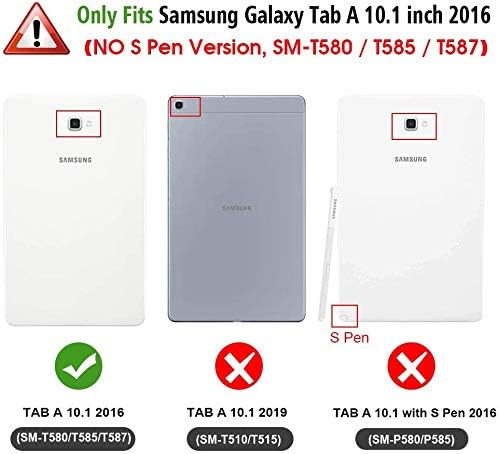 FINTIE Tastatur Hülle für Samsung Galaxy Tab A 10,1 2016 T580N/ T585N - Schutzhülle mit [Hintergrund