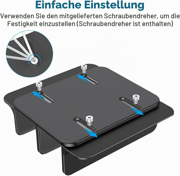 OMOTON [Aktualisierte Version Vertikaler Doppelständer für Laptops, Dualer Desktop-Laptop-Ständerhal