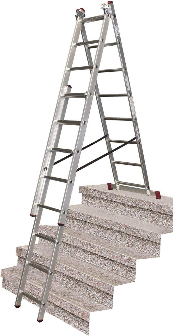 KRAUSE Corda VielzweckLeiter mit Treppenfunktion 3x10 Sprossen, 3x10 Sprossen