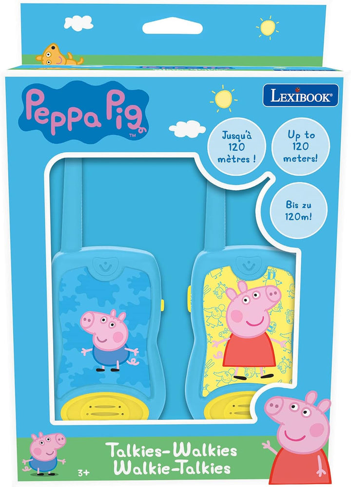 Lexibook, Peppa Pig, Talkies-Walkies 200m, Kommunikationsspiel für Kinder, 2 Kommunikationskanäle, G