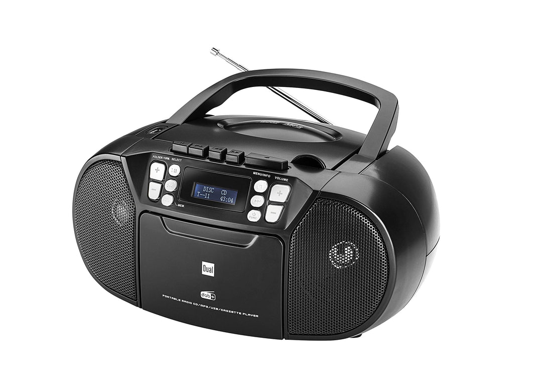 Dual,75961,DAB-P AA8210 Kassettenradiomit Schwarz, Schwarz
