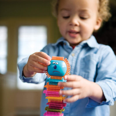 B. toys 75 Teile Bristle Blocks Spinaroos – STEM Bausteine Baublöcke Borsten Blöcke zum Zusammenstec