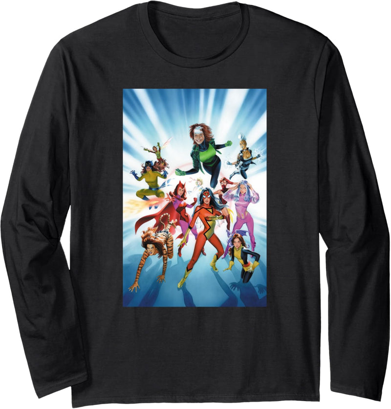 Marvel Women of Marvel Vol. 2 Comic Cover Langarmshirt