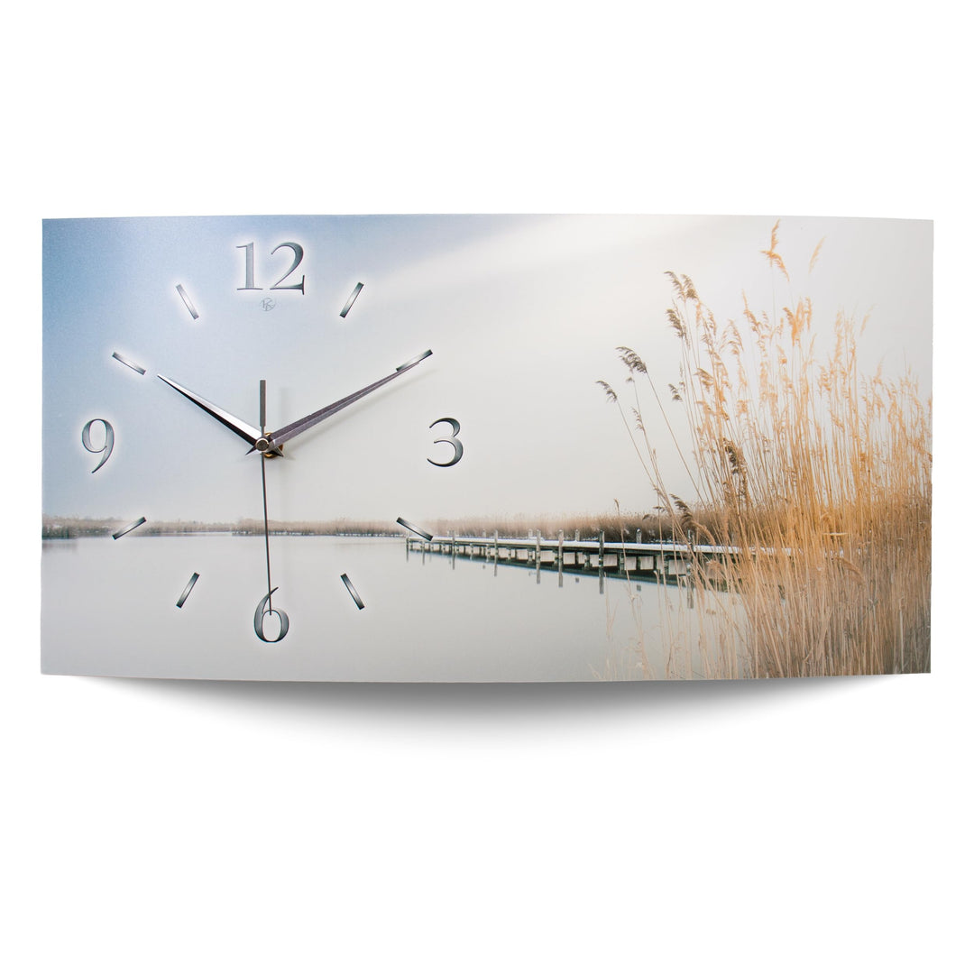 Kreative Feder Chill Out XXL Designer leise Funk Wanduhr Funkuhr modernes Design * Made in Germany*