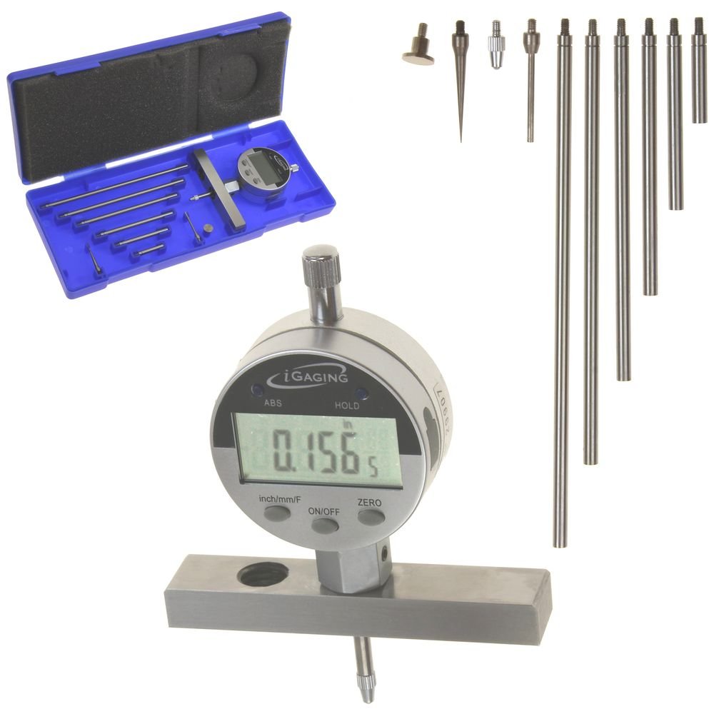 igaging 400-d69 Tiefenmesser Digitale Elektronische Anzeige, 0–55,9 cm Messbereich, 0 cm Auflösung,