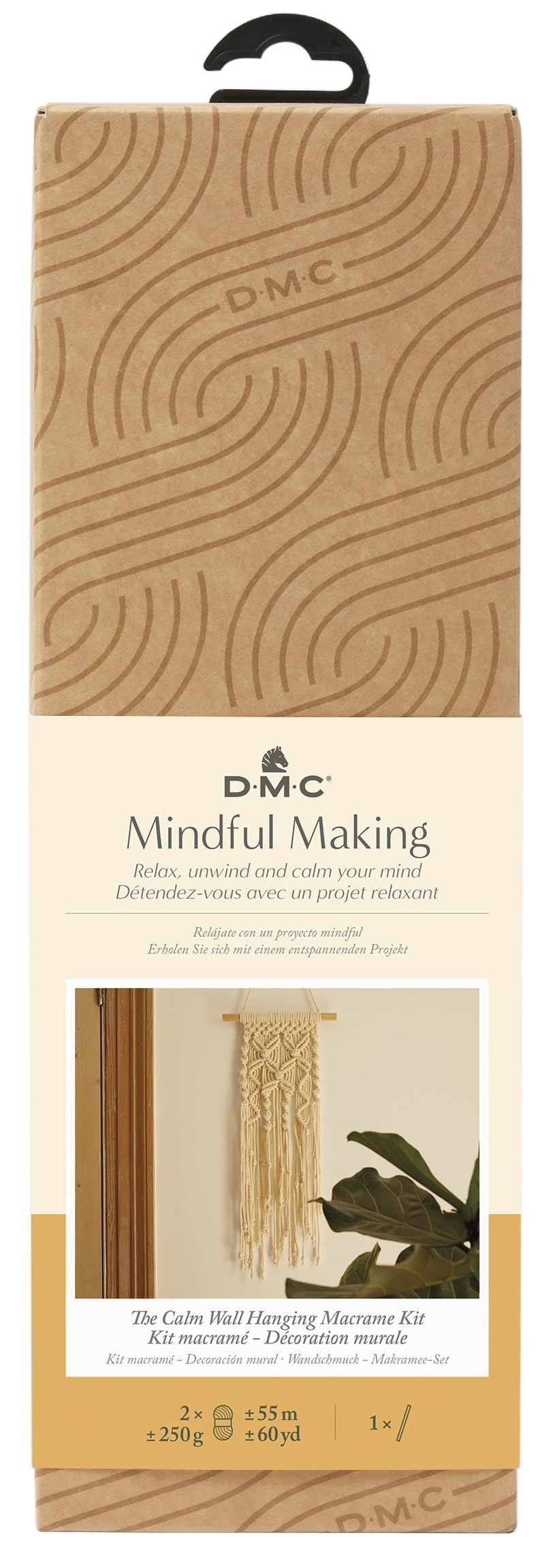 DMC - Das Tantra Tischset Makramee-Set für Anfänger, Grösse 40 cm MC101K, MC101K