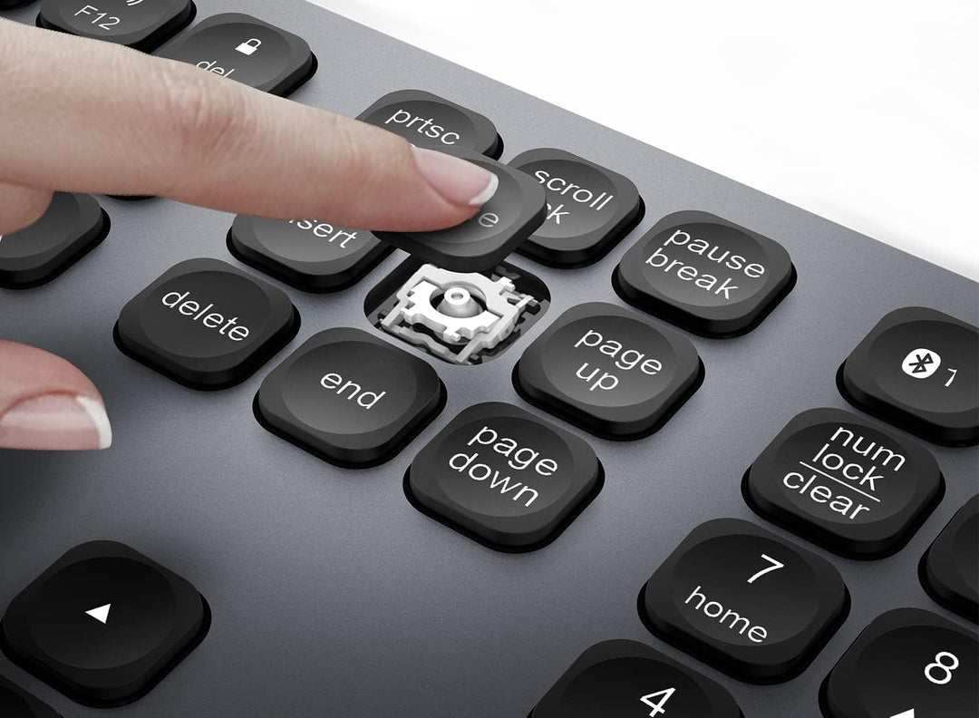 HDWR Tastatur für Computer, kabellose Computertastatur, Gaming Tastatur, Computer, Laptop, Bluetooth