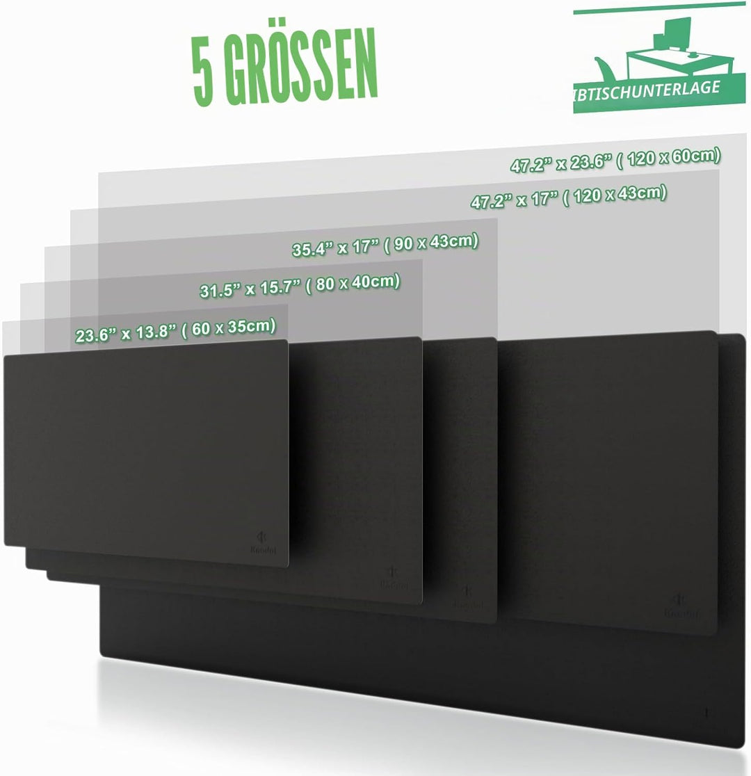 Knodel Tischunterlage, Schreibtischunterlage, 120 x 60cm PVC Tischunterlage, Laptop Tischunterlage,