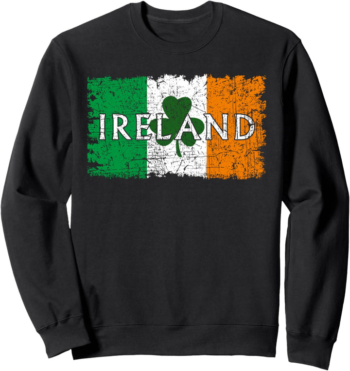 Ireland Shamrock St Pattys Day Irish Flag St Patricks Day Sweatshirt