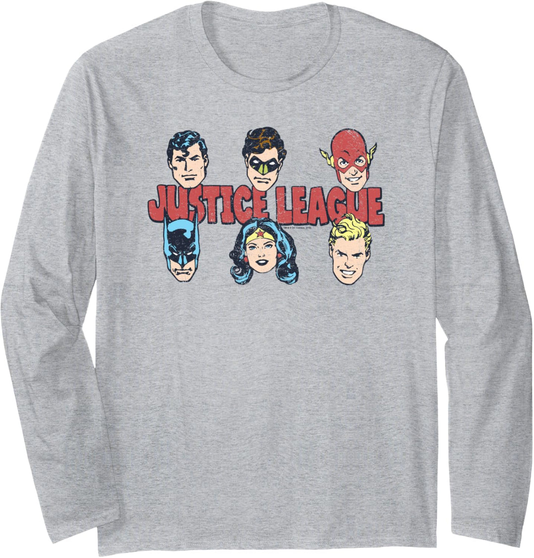 Justice League Justice Lineup Langarmshirt