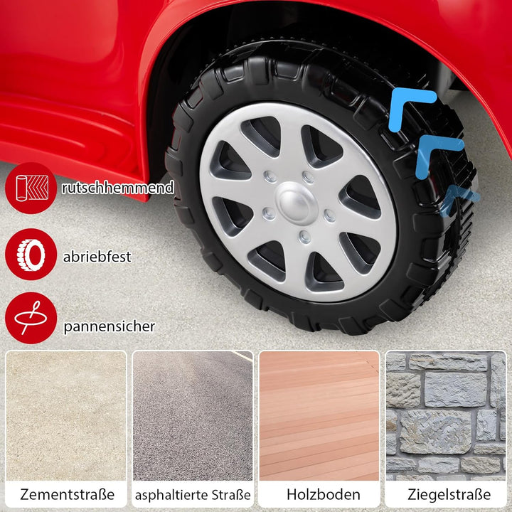 DREAMADE Kinder Rutschauto, 3 in 1 Schiebeauto mit abnehmbarem Verdeck, Sicherheitsgurt & Stauraum,