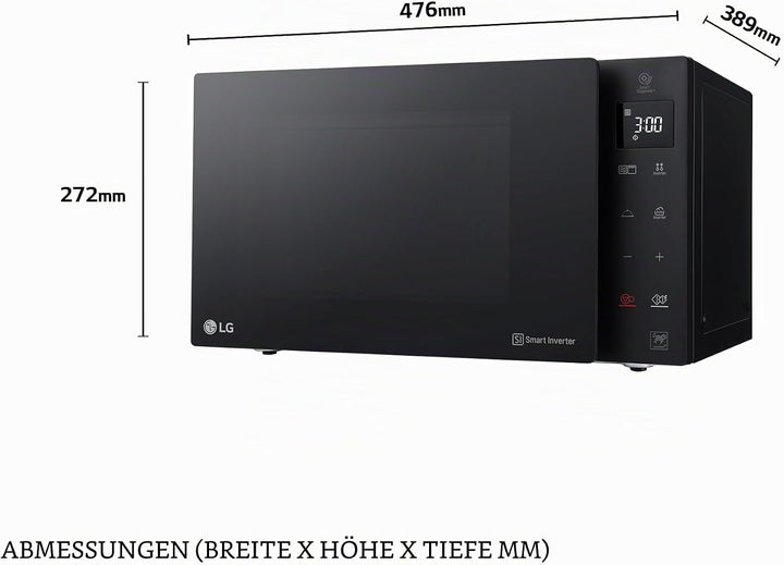 LG - Mikrowelle, Grill, Smart Inverter Schwarz