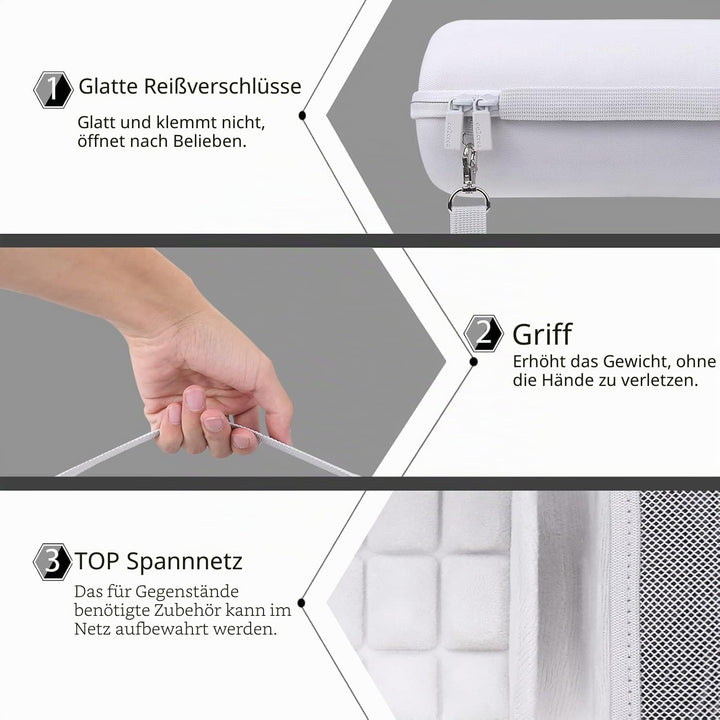 co2CREA Hart Tasche Schutzhülle für Bose SoundLink Revolve+ Plus/Revolve+ (Serie II) tragbarer Bluet