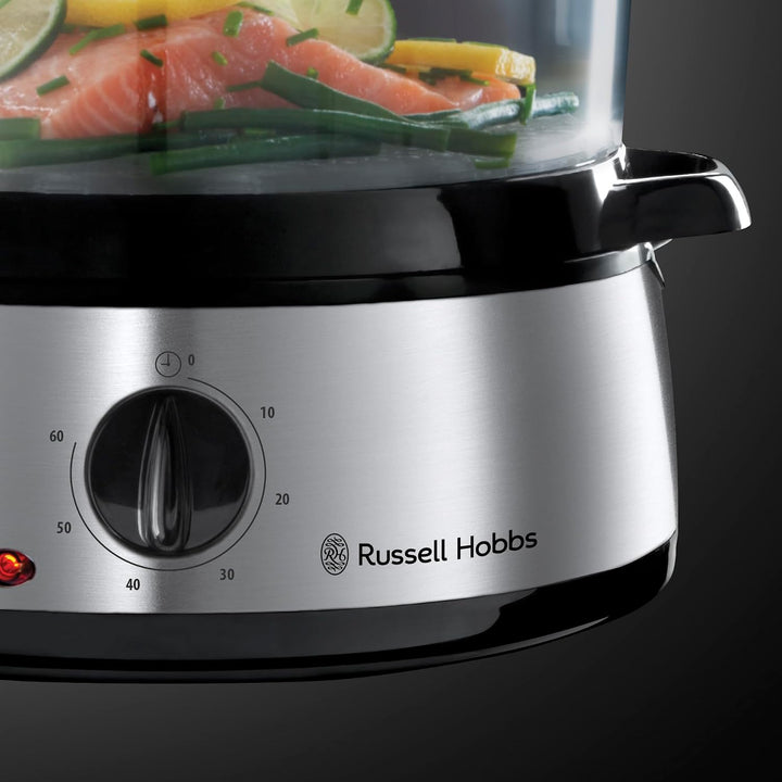 Russell Hobbs Dampfgarer [normale Grösse] 9,0l (60 Minuten Timer + Abschaltautomatik, 3 spülmaschine