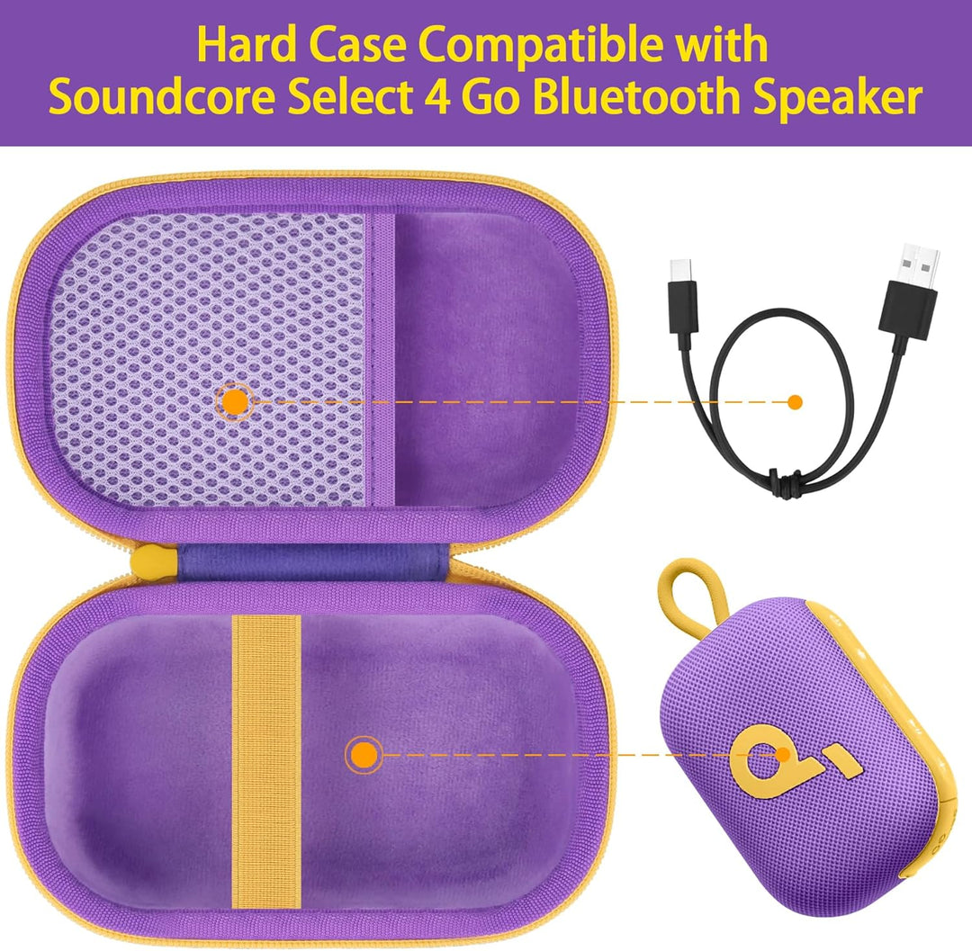 co2CREA case Hart Reise schutzhülle Etui Tasche für Anker Soundcore Select 4 Go Bluetooth Lautsprech