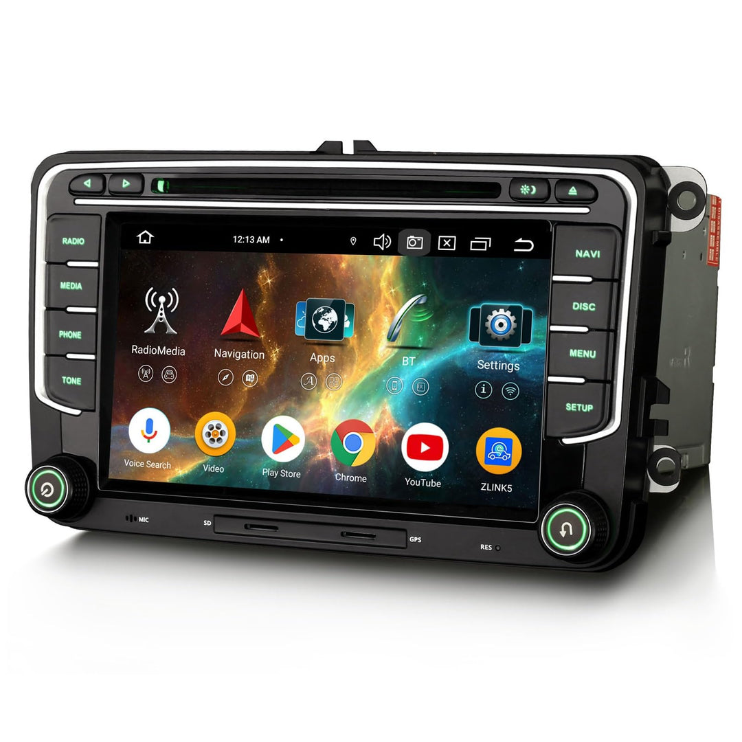 4GB+64GB Acht-Kern Android 14 DAB+ Autoradio Für VW Caddy Passat B6 Golf 5 Golf 6 Tiguan Touran Jett