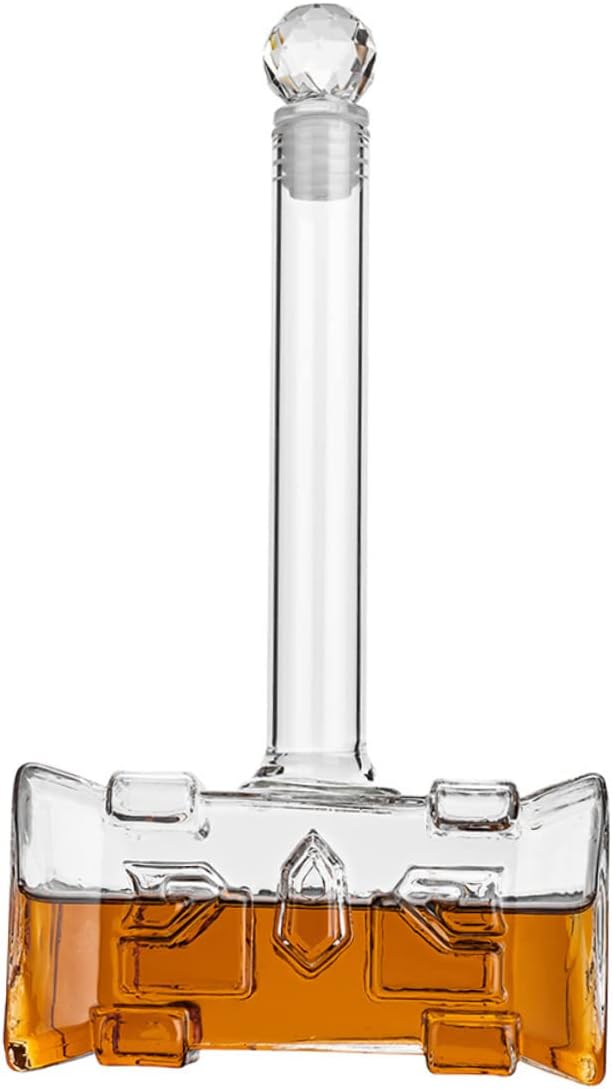 Cabilock Moderne Hammer Wein Dekanter Schnaps Flasche Whisky Karaffe Glas