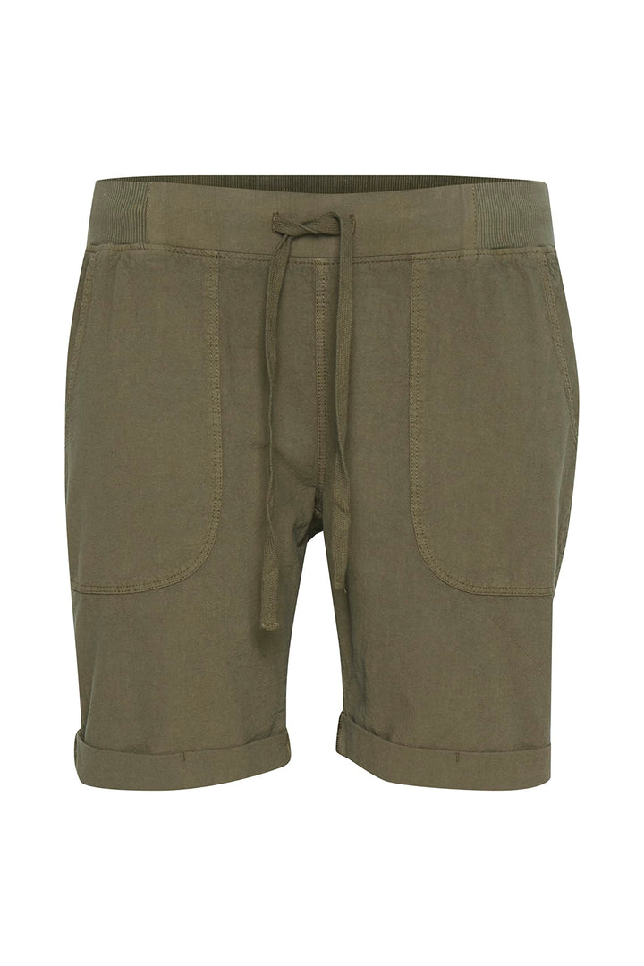 KAFFE CURVE Shorts KCnana Damen Shorts Grosse Grössen Sommer Regular Fit Kurze Hose 42 Grape Leaf, 4