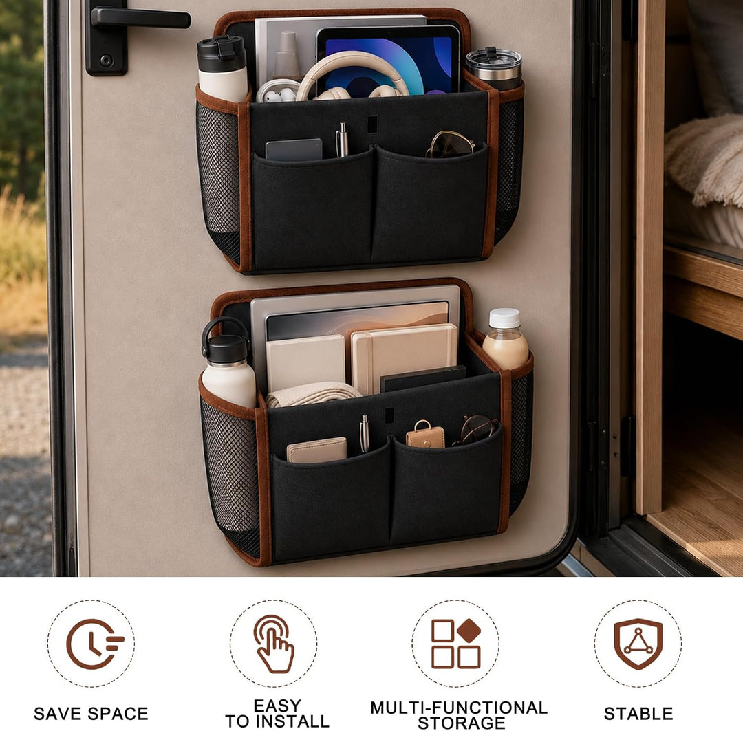 Wohnmobil Camping Organizer, Faltbarer Hängeorganizer Ohne Bohren, Selbstklebender Camping Organizer