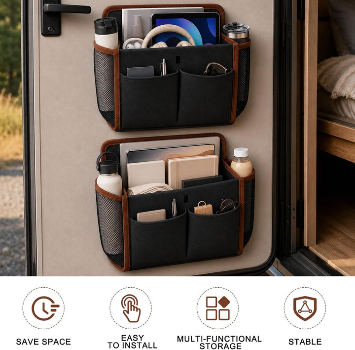 Wohnmobil Camping Organizer, Faltbarer Hängeorganizer Ohne Bohren, Selbstklebender Camping Organizer