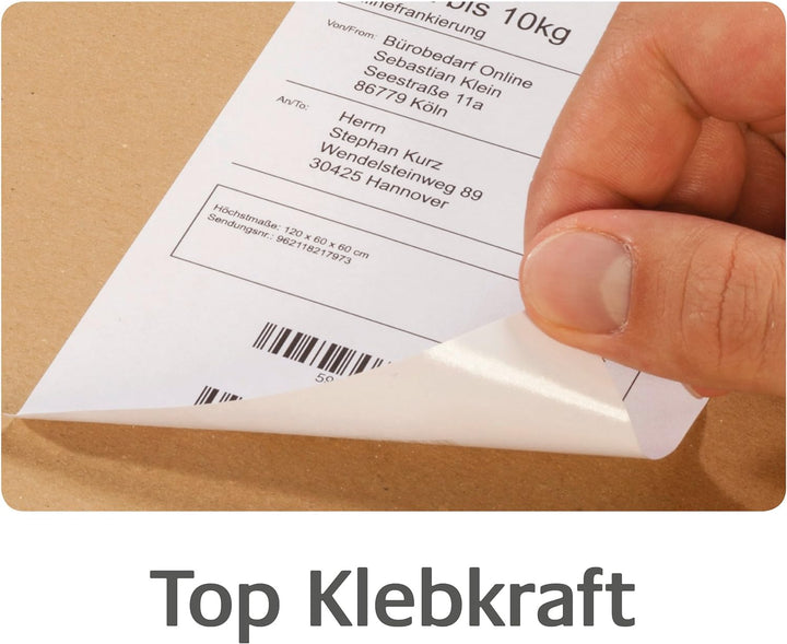 AVERY Zweckform TD8050-25 Thermodirekt Versandetiketten (102 x 152 mm, 2 Rolle/950 Etiketten) weiss