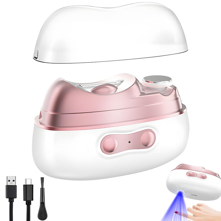 Elektrischer Nagelknipser,4-in-1-Nagelknipser Elektrisch mit Polieren und UV Einbrennlampe,Elektrisc