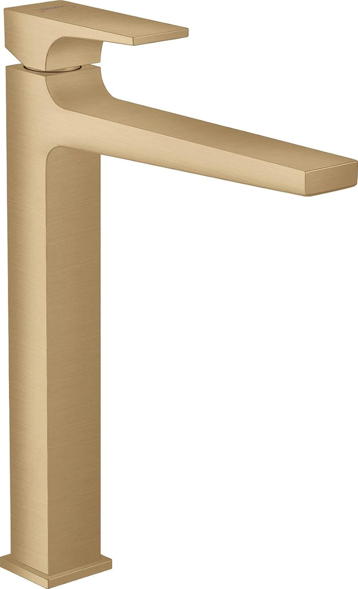 hansgrohe Wasserhahn Metropol, wassersparende Armatur mit Komfort-Höhe 260mm mit Push-Open Ablaufgar
