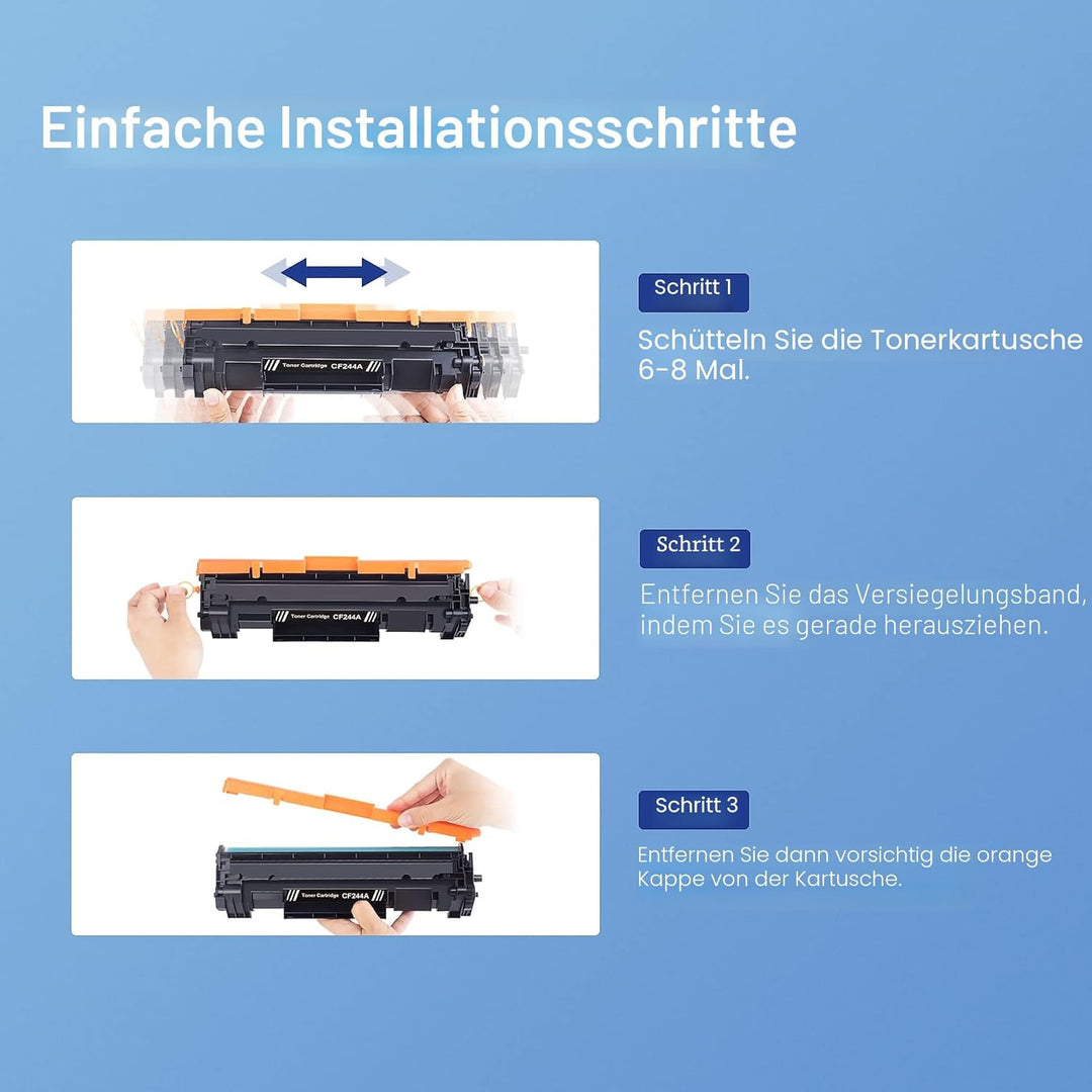 GPC IMAGE CF244A Toner Schwarz Kompatible für HP 44A Toner CF244A für HP Laserjet Pro MFP M28w Toner