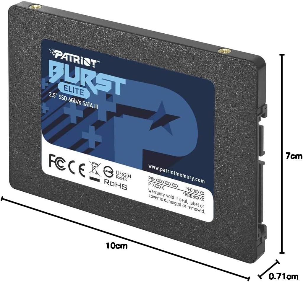 Patriot Burst Elite Interne SSD 960GB SATA 3 2,5 Zoll, 960GB