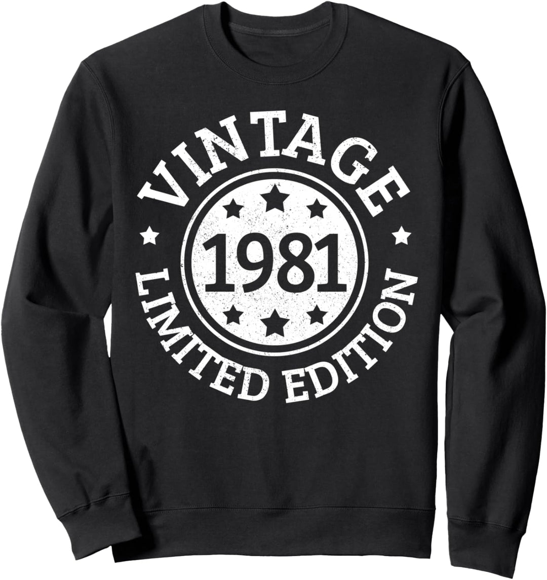 40. Geburtstag Geschenk Lustig Vintage 1981 Limited Edition Sweatshirt