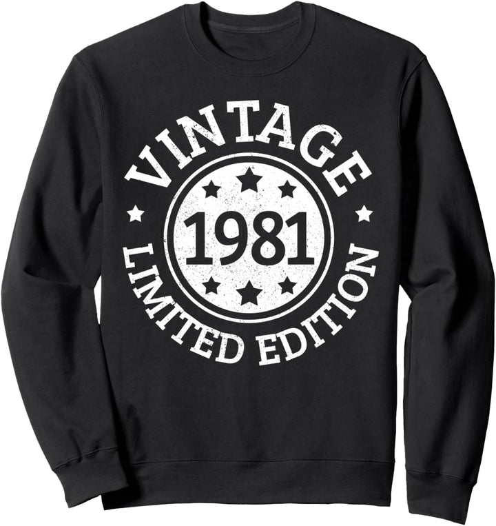 40. Geburtstag Geschenk Lustig Vintage 1981 Limited Edition Sweatshirt