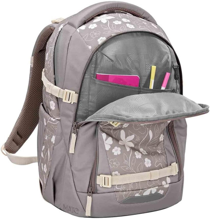 Coocazoo Mate Schulrucksack Set 3tlg. inkl Sporttasche (Vanilla Bloom), Vanilla Bloom