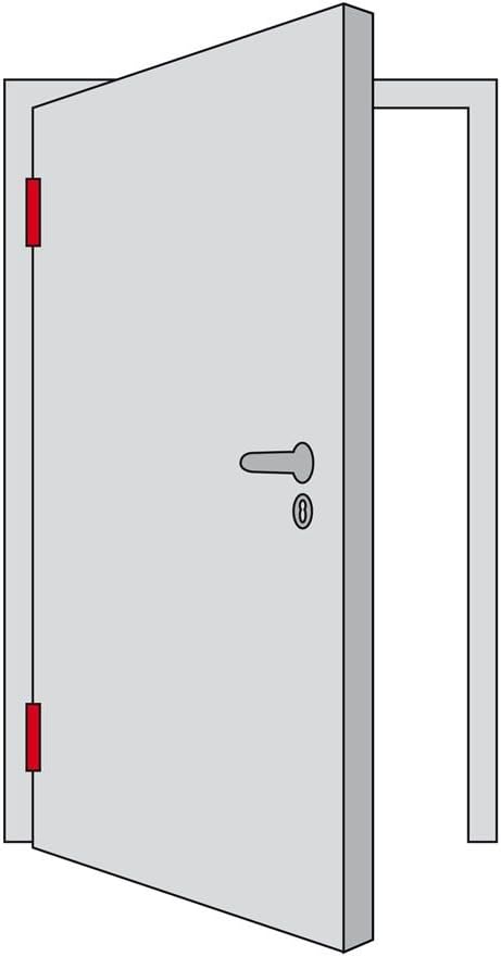 ABUS Tür-Schutzbeschlag KLZS714 F1 aluminium für Feuerschutztüren 42558 F1 Aluminium Wechselgarnitur