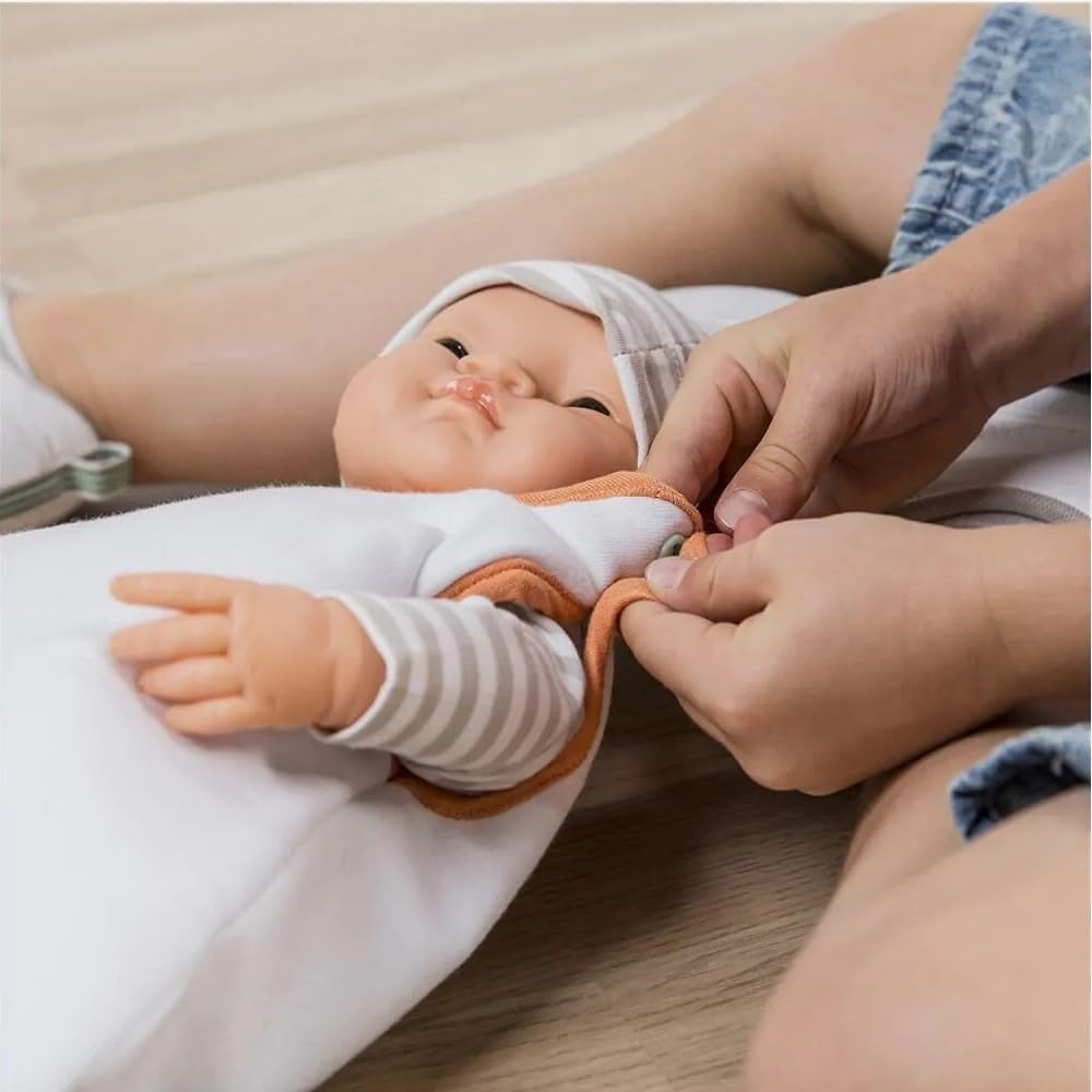 Miniland Puppenzubehör, Schlafsack 38-40cm, weiss, 31221