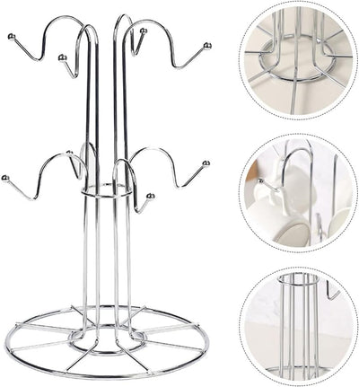 Cabilock Metall Tassenhalter Tassenbaum Tassenständer Becherbaum Abtropfgestell Küche Flaschenhalter