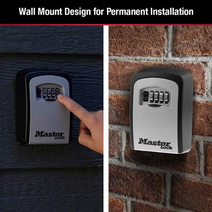 Master Lock 5420D Set Ihre eigene Kombination Wandbefestigung 5 Key Capacity schwarz, Wandbefestigun