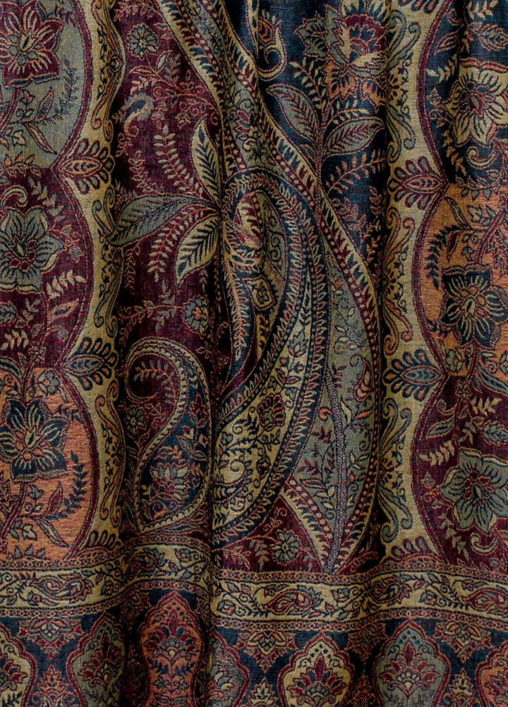 Lorenzo Cana Pashmina Damenschal Schaltuch aus weicher Wolle Paisleymuster bunt mehrfarbig 70 cm x 1