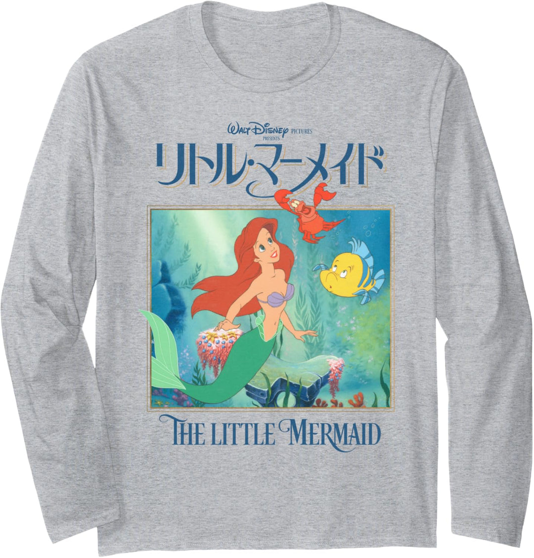 Disney The Little Mermaid Japanese Poster Langarmshirt