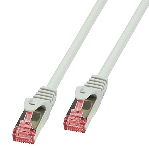 BIGtec LAN Kabel 50m Netzwerkkabel Ethernet Internet Patchkabel CAT.6 grau Gigabit SFTP doppelt gesc
